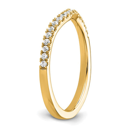 14K Yellow Gold Real Diamond Band