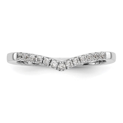 0.13ct. CZ Solid Real 14K White Gold Wedding Band Ring