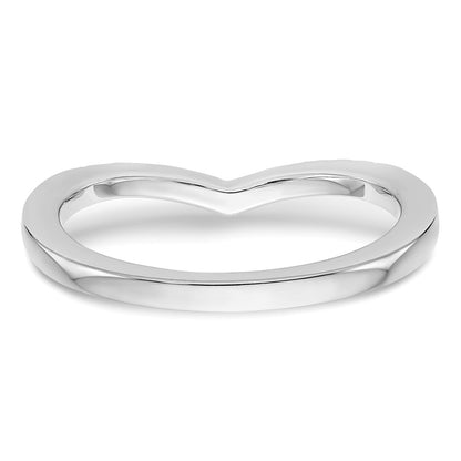 0.13ct. CZ Solid Real 14K White Gold Wedding Band Ring