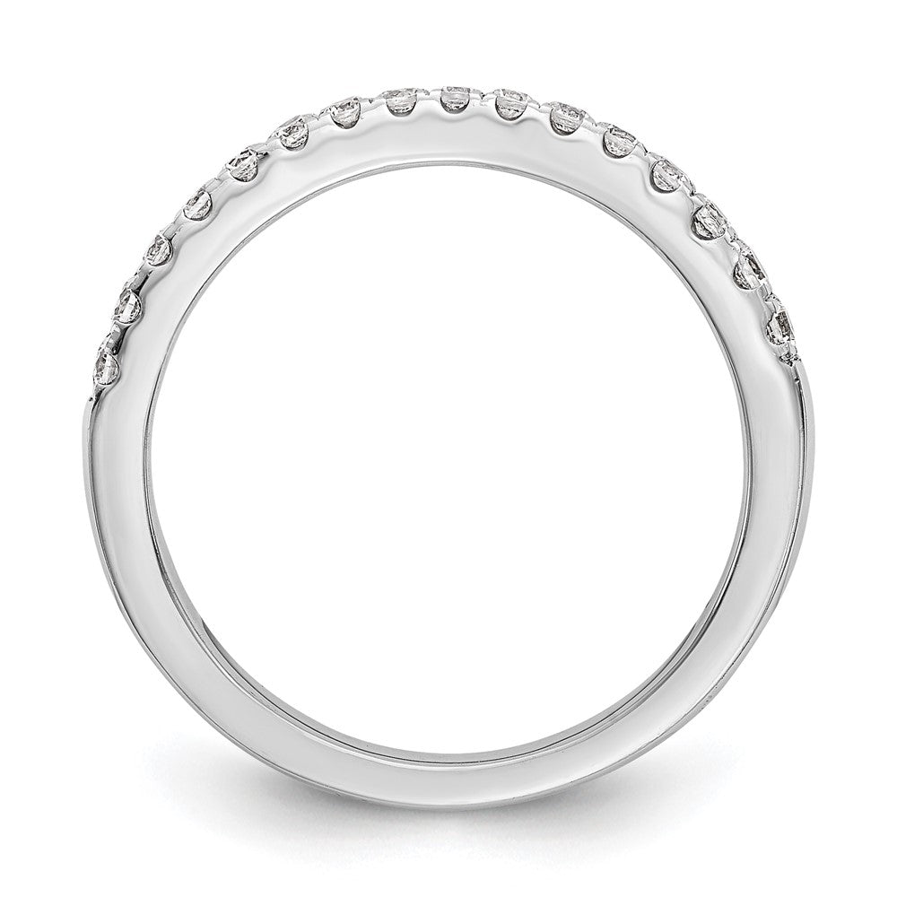 0.22ct. CZ Solid Real 14K White Gold Wedding Band Ring