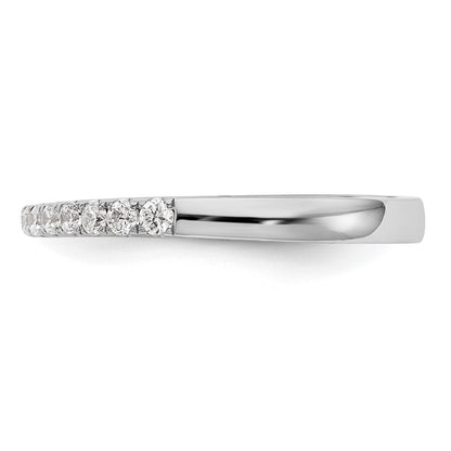 0.22ct. CZ Solid Real 14K White Gold Wedding Band Ring