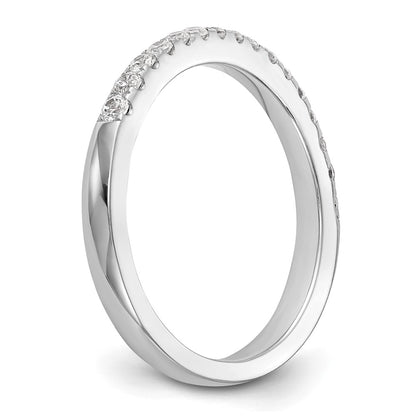 0.22ct. CZ Solid Real 14K White Gold Wedding Band Ring