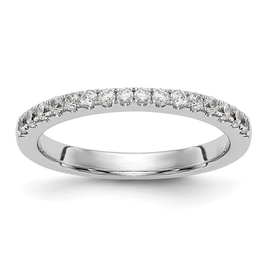 0.22ct. CZ Solid Real 14K White Gold Wedding Band Ring