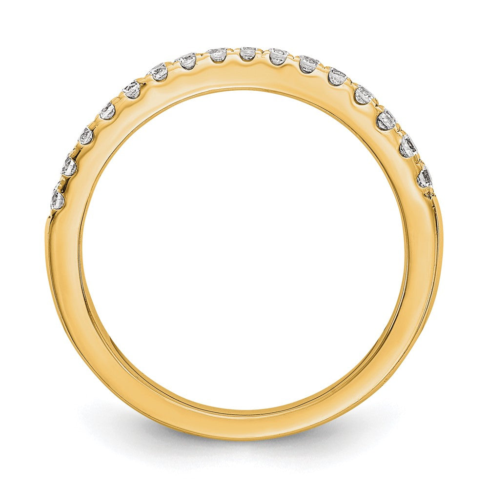 14K Yellow Gold Real Diamond Band