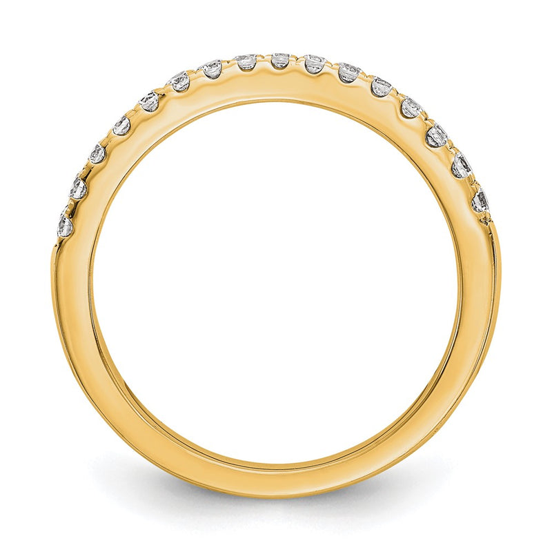 14K Yellow Gold Real Diamond Band