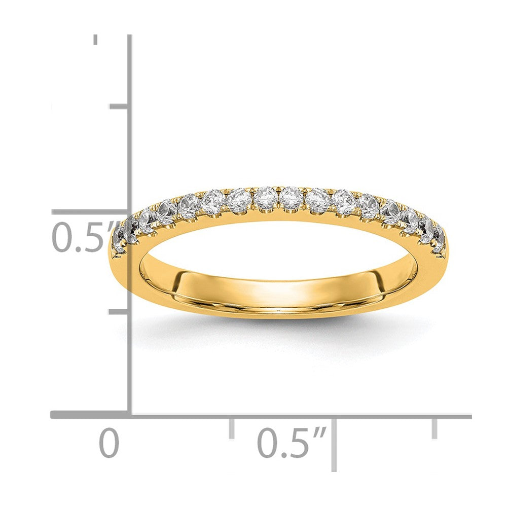 14K Yellow Gold Real Diamond Band