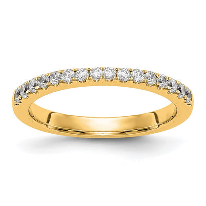 14K Yellow Gold Real Diamond Band