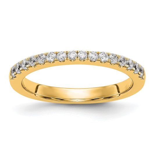 14K Yellow Gold Real Diamond Band