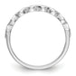 0.08ct. CZ Solid Real 14K White Gold Wedding Band Ring