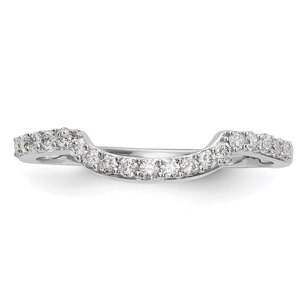 0.23ct. CZ Solid Real 14K White Gold Wedding Band Ring