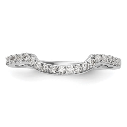 0.23ct. CZ Solid Real 14K White Gold Wedding Band Ring