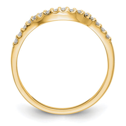 14K Yellow Gold Real Diamond Band