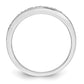 0.22ct. CZ Solid Real 14K White Gold Micro Pave Wedding Band Ring