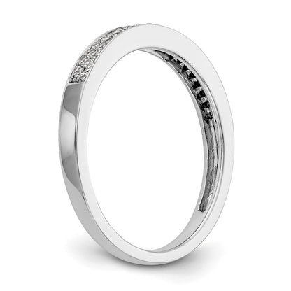 0.22ct. CZ Solid Real 14K White Gold Micro Pave Wedding Band Ring