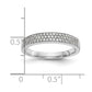0.32ct. CZ Solid Real 14K White Gold Micro Pave Wedding Band Ring