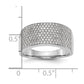 0.97ct. CZ Solid Real 14K White Gold Micro Pave Wedding Band Ring