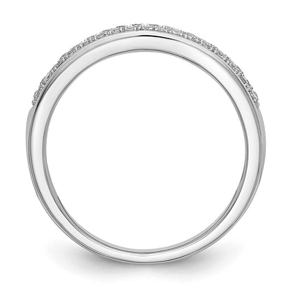 0.20ct. CZ Solid Real 14K White Gold Wedding Band Ring