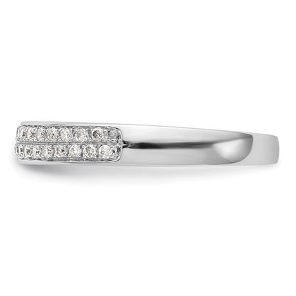 0.20ct. CZ Solid Real 14K White Gold Wedding Band Ring