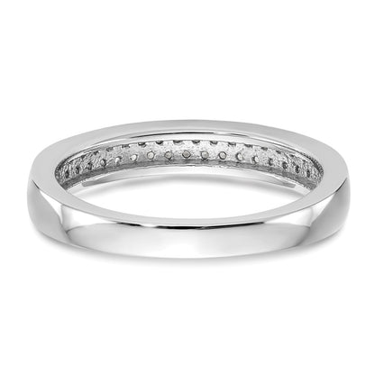 0.20ct. CZ Solid Real 14K White Gold Wedding Band Ring