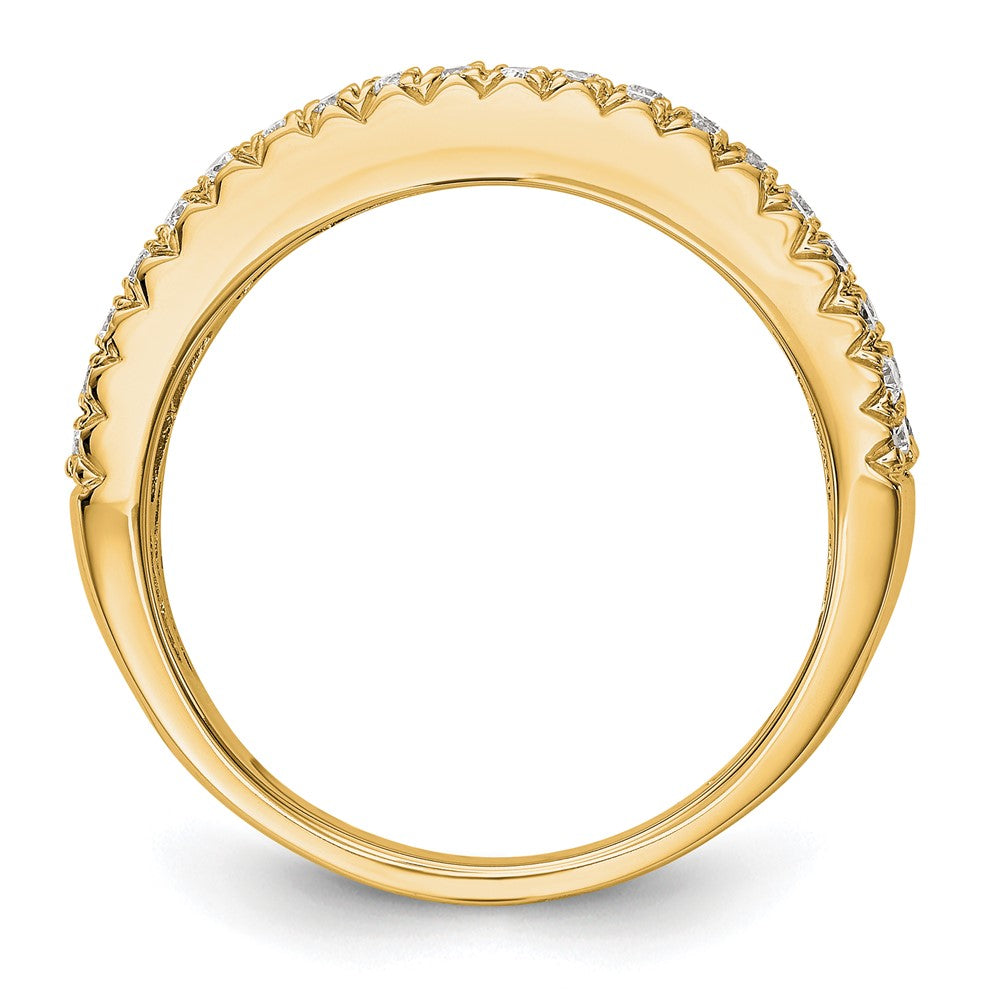 14K Yellow Gold Real Diamond Band
