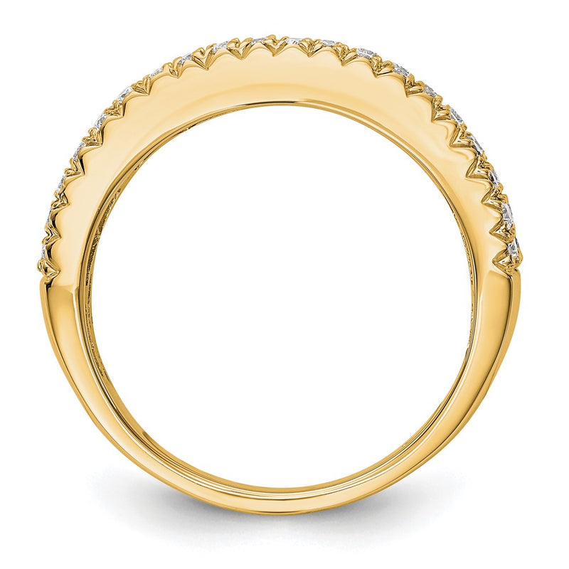 14K Yellow Gold Real Diamond Band