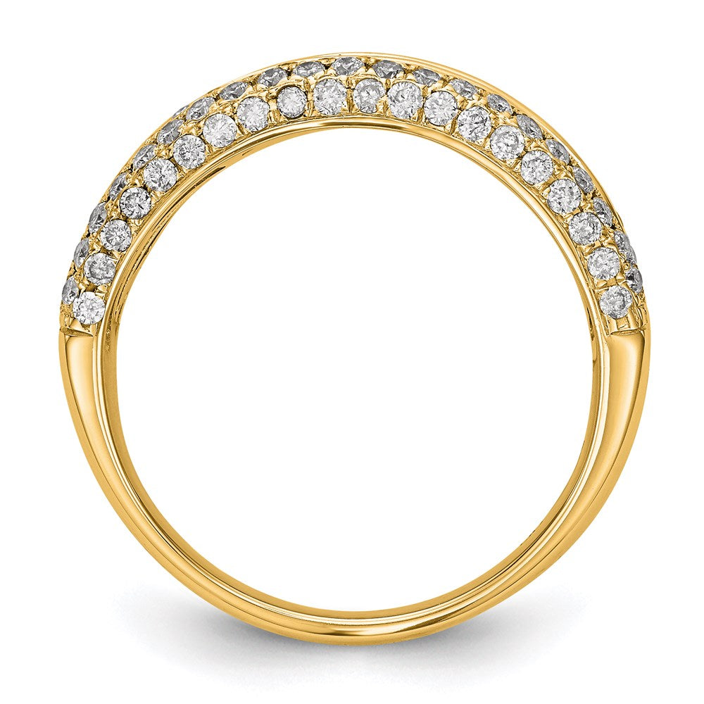 14k Yellow Gold Real Diamond Ring