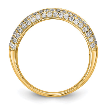 14k Yellow Gold Real Diamond Ring