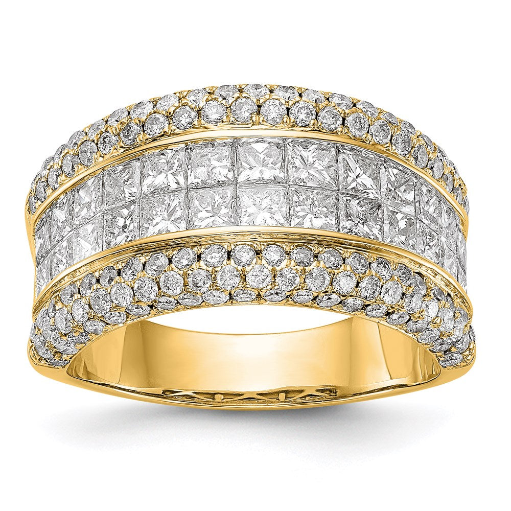 14k Yellow Gold Real Diamond Ring