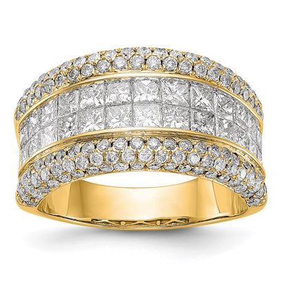 14k Yellow Gold Real Diamond Ring