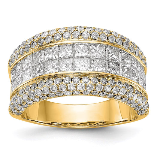 14k Yellow Gold Real Diamond Ring