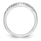 0.36ct. CZ Solid Real 14K Set of Two White Gold Wedding Band Rings