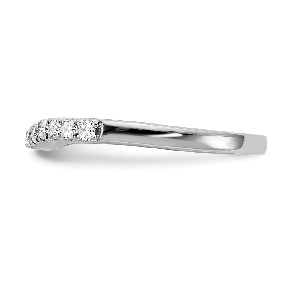 14K White Gold Set of 2 Real Diamond Bands