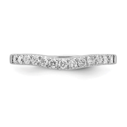 14K White Gold Set of 2 Real Diamond Bands