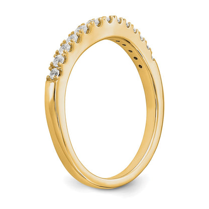 14K Yellow Gold Set of 2 Real Diamond Bands