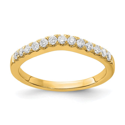 14K Yellow Gold Set of 2 Real Diamond Bands