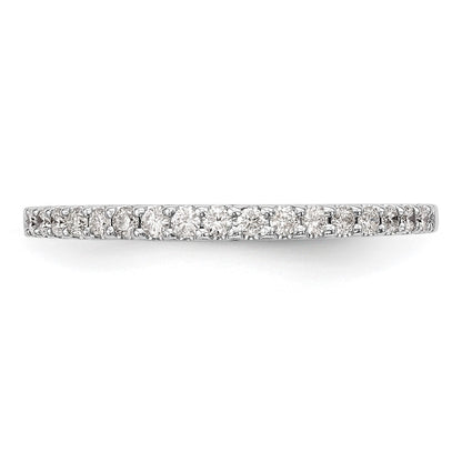 0.34ct. CZ Solid Real 14K White Gold Wedding Band Ring
