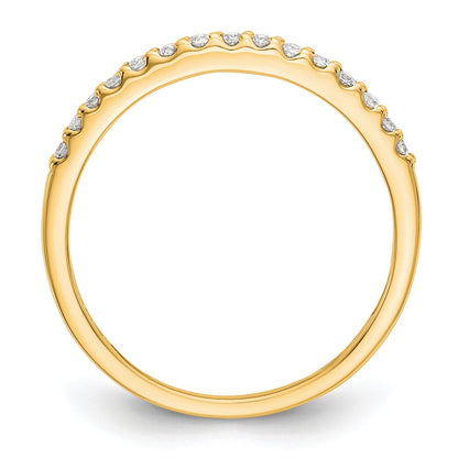 14K Yellow Gold Real Diamond Band