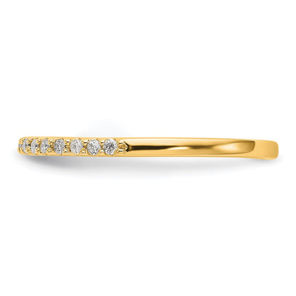 14K Yellow Gold Real Diamond Band