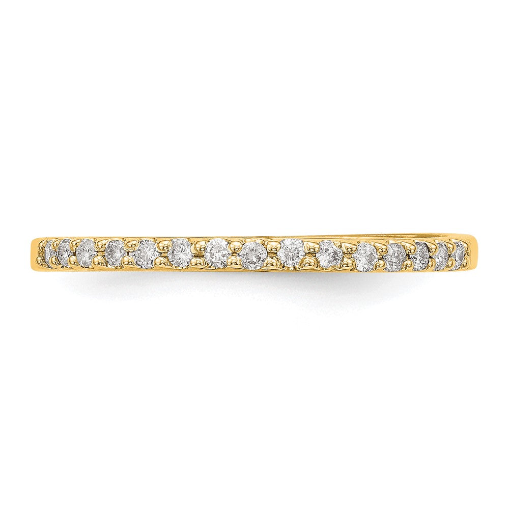 14K Yellow Gold Real Diamond Band