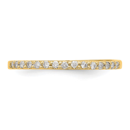 14K Yellow Gold Real Diamond Band