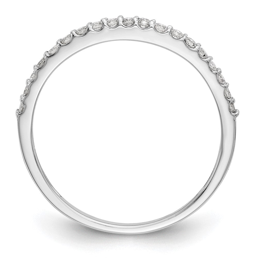 0.20ct. CZ Solid Real 14K White Gold Wedding Band Ring