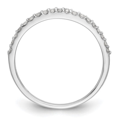 0.20ct. CZ Solid Real 14K White Gold Wedding Band Ring