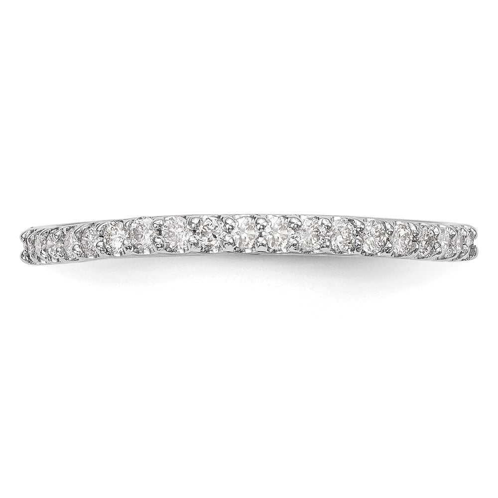 0.20ct. CZ Solid Real 14K White Gold Wedding Band Ring