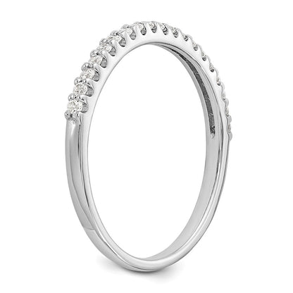 0.20ct. CZ Solid Real 14K White Gold Wedding Band Ring