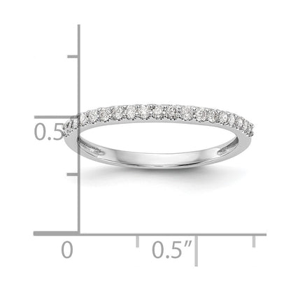 0.20ct. CZ Solid Real 14K White Gold Wedding Band Ring