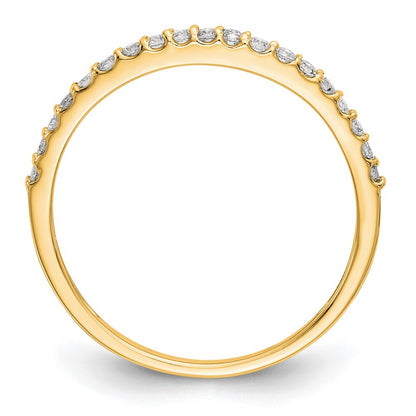 14K Yellow Gold Real Diamond Band