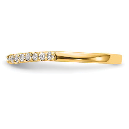 14K Yellow Gold Real Diamond Band