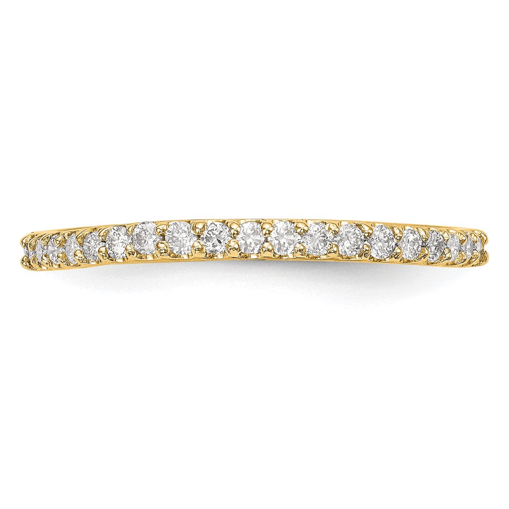 14K Yellow Gold Real Diamond Band