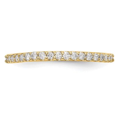 14K Yellow Gold Real Diamond Band