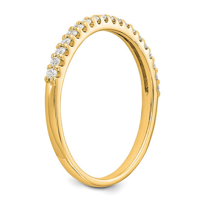14K Yellow Gold Real Diamond Band